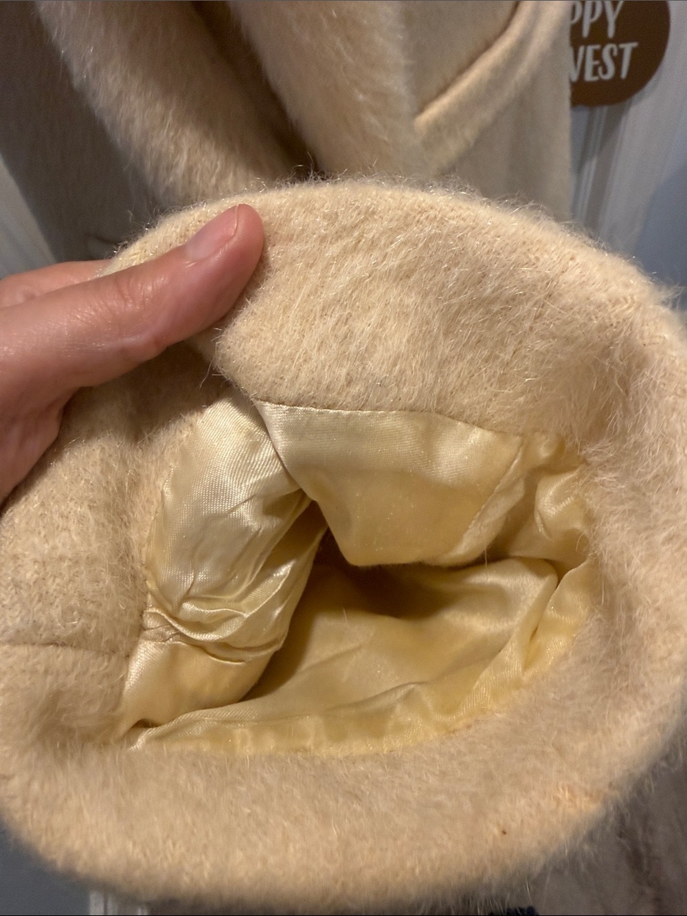 Vintage Mohair Coat with Faux Fur Collar - Picture 12 of 16